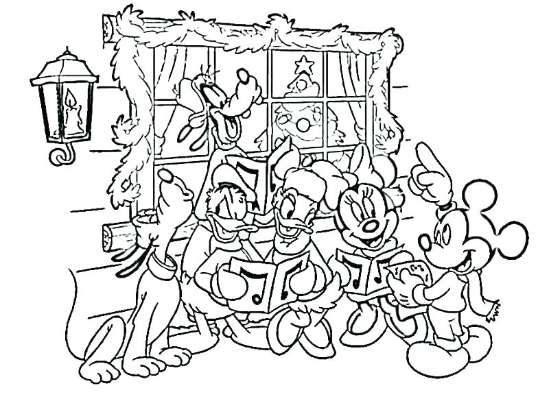 Mickey Christmas Coloring Pages at GetColorings.com | Free printable ...