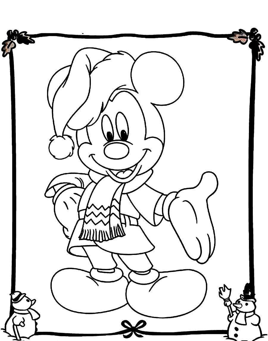 900x1145 Mickey Mouse Christmas Coloring Pages Christmas Mickey Mouse
