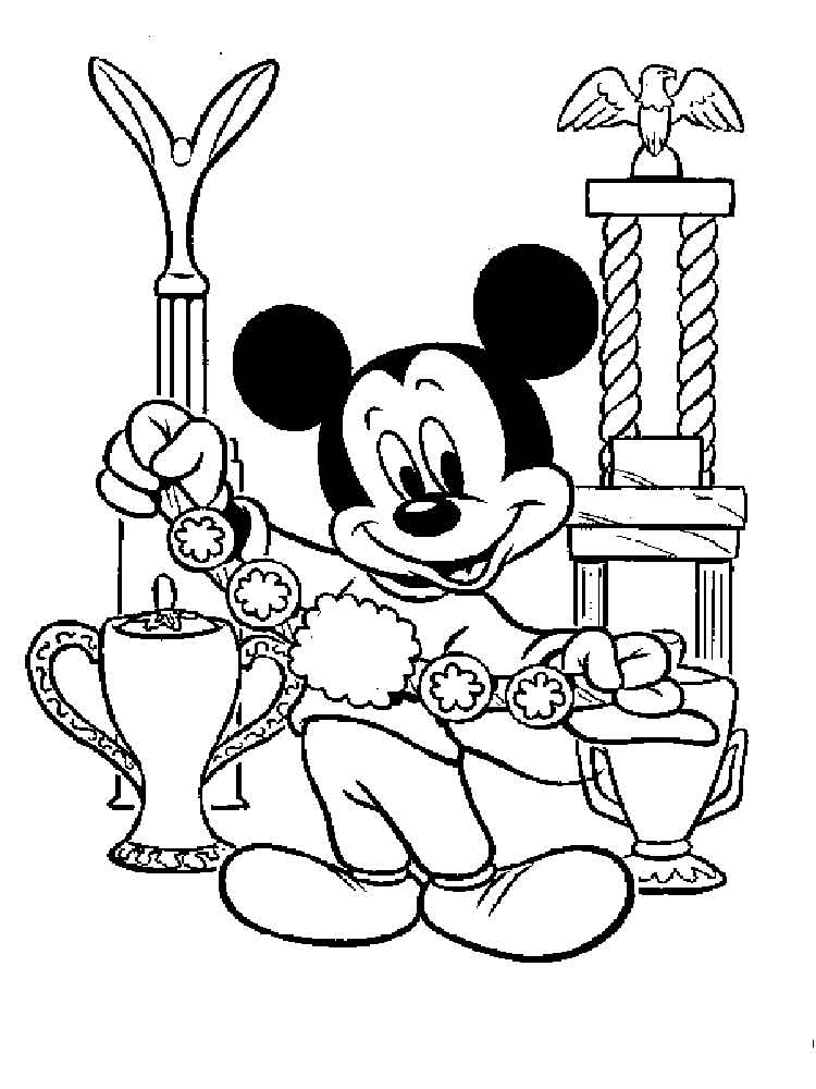 Mickey Clubhouse Coloring Pages