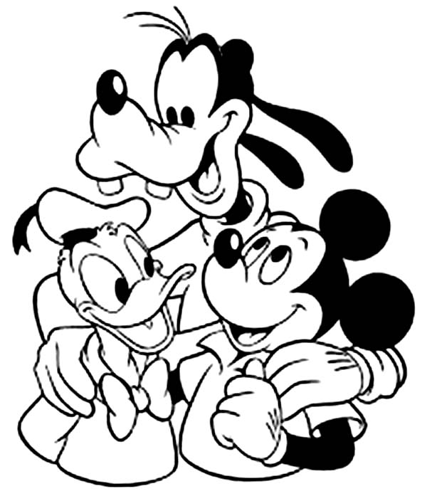Mickey Mouse Coloring Page 600x704 Mickey Mouse Coloring Page