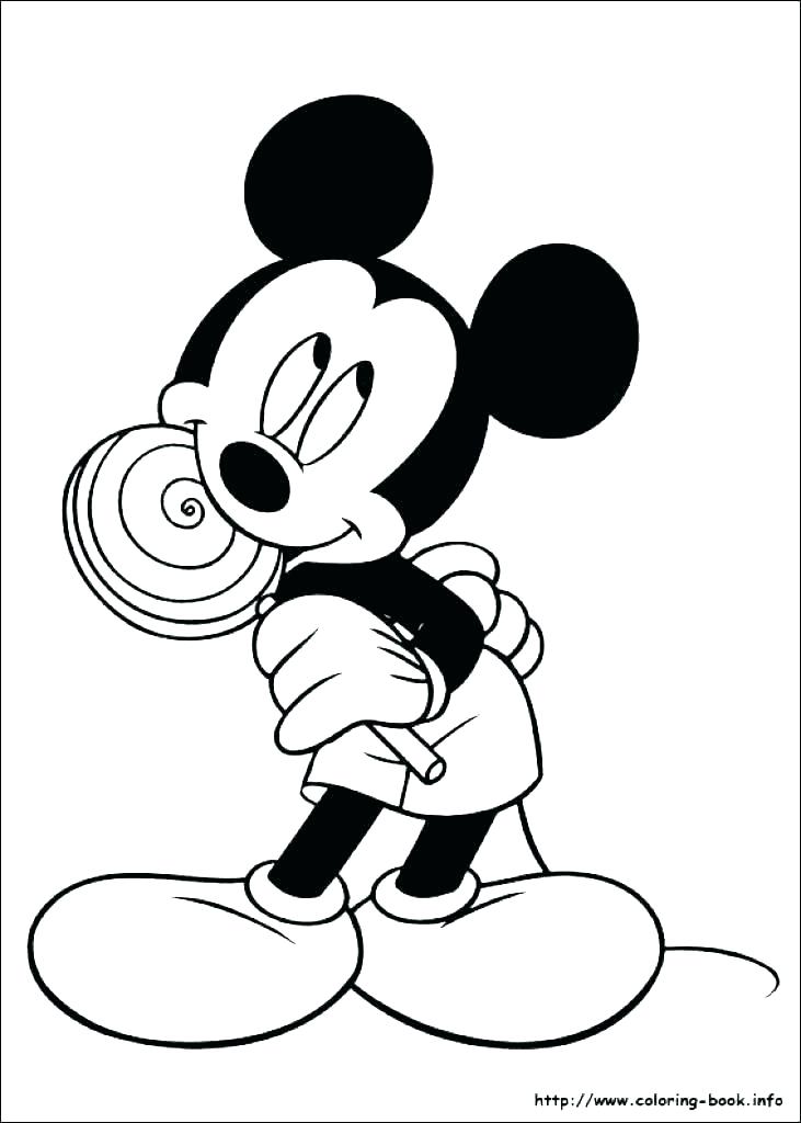 Mickey Coloring Pages To Print - Mickey Coloring Pages To Print 6