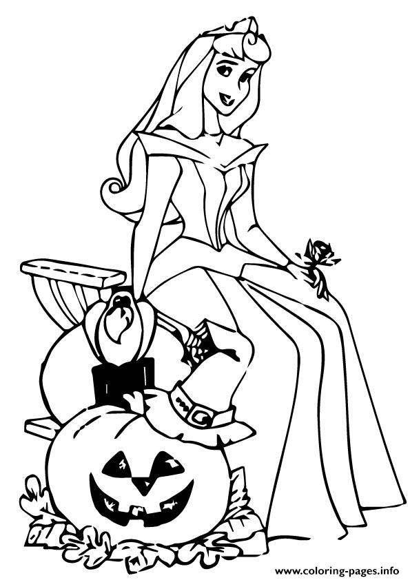 The Sleeping Beauty Halloween Disney Halloween Coloring Pages 595x842 The Sleeping Beauty Halloween Disney Halloween Coloring Pages