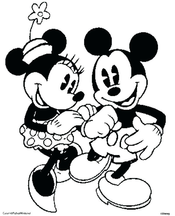 Mickey And Minnie Coloring Pages To Print Mickey Coloring Pages 600x738 Mickey And Minnie Coloring Pages To Print Mickey Coloring Pages
