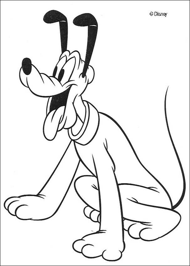 607x850 Discover This Amazing Coloring Page Of Mickey Movies. Color Pluto