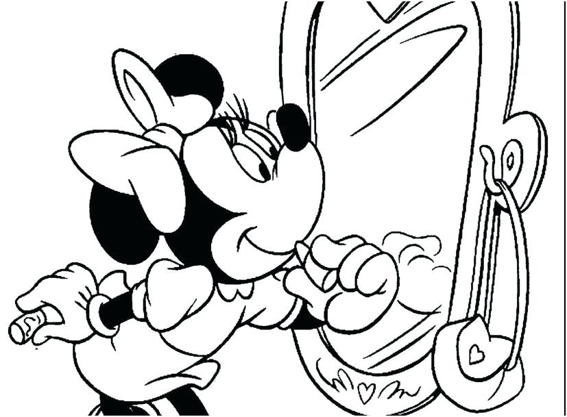 827x609 Mickey And Minnie Coloring Page Mickey Mouse Ng Book Capture