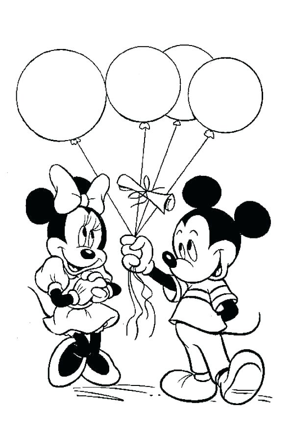 600x880 Mickey Mouse Coloring Pages Free Printable Coloring Page Of Mickey