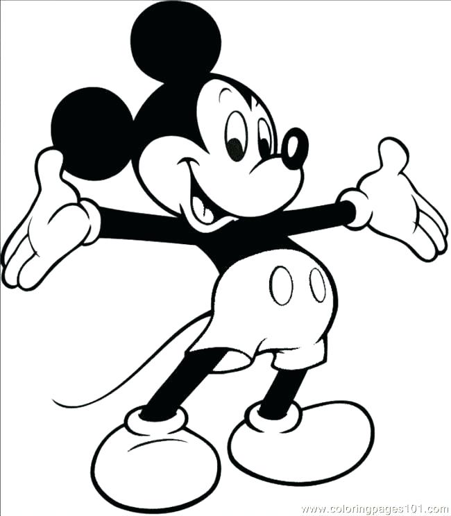 Mickey Mouse Cartoon Coloring Pages at GetColorings.com | Free ...