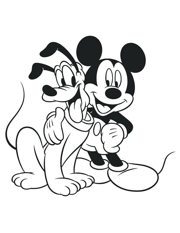 Mickey Mouse Characters Coloring Pages at GetColorings.com | Free ...