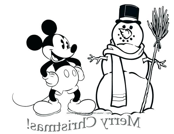600x463 Mickey Mouse Christmas Coloring Pages Mickey Coloring Pages Free