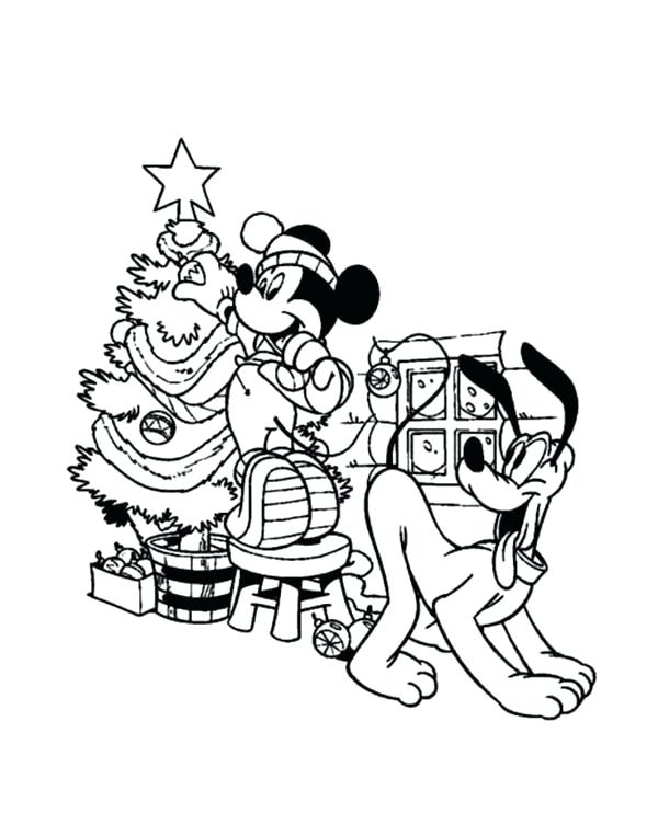 600x763 Christmas Mickey Coloring Pages Drawn Mickey Mouse 4 Mickey Mouse