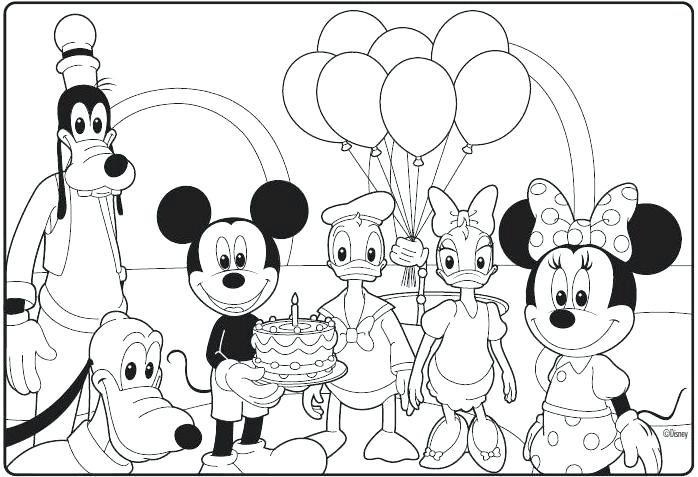 698x477 Mickey Printable Coloring Pages Free Mickey Mouse Clubhouse