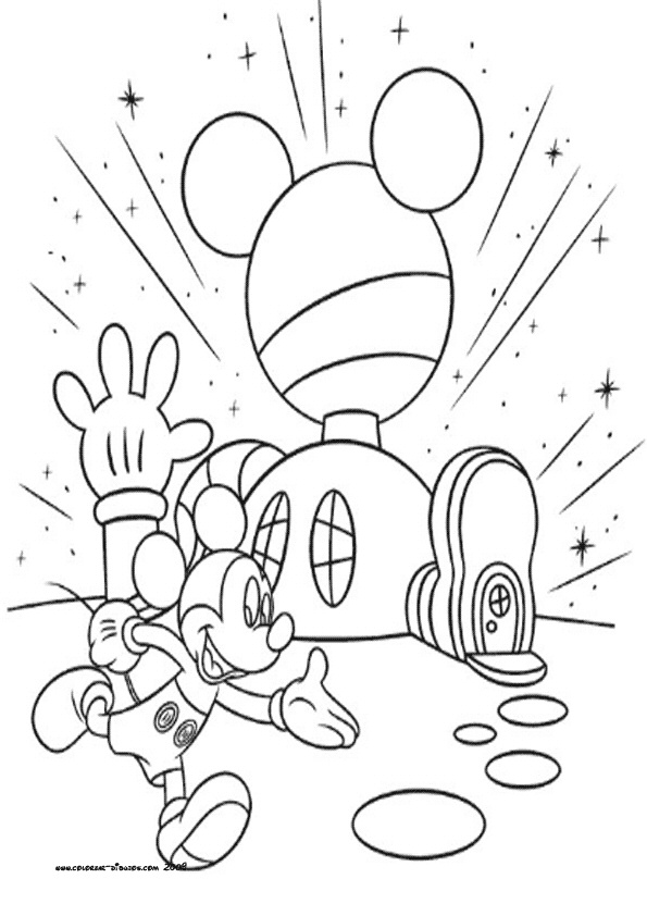 Disney Mickey Mouse Coloring Pages 595x842 Disney Mickey Mouse Coloring Pages
