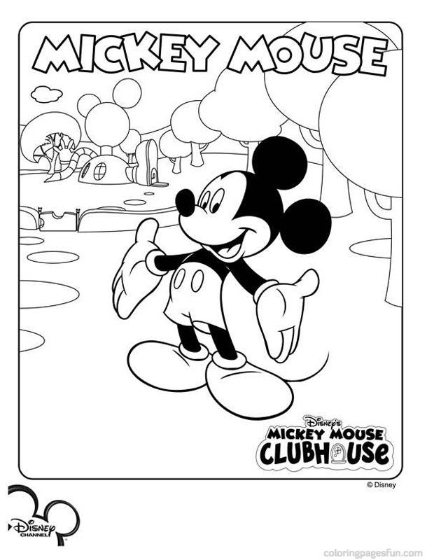610x800 Mickey Mouse Clubhouse Coloring Pages 14