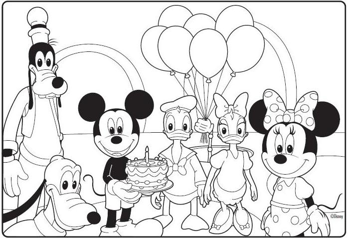 698x477 Free Mickey Mouse Clubhouse Coloring Pages Amazing Mous On Kids N