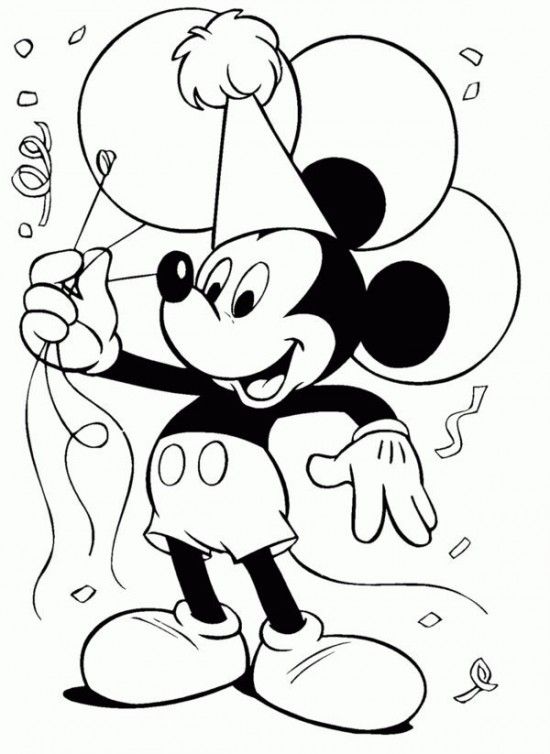 550x754 Mickey Mouse Coloring Pages Picture 6 550x754 Picture Party