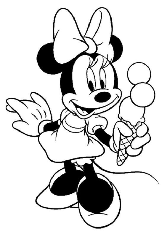 564x798 25 Cute Minnie Mouse Coloring Pages For Your Toddler Bajeczne