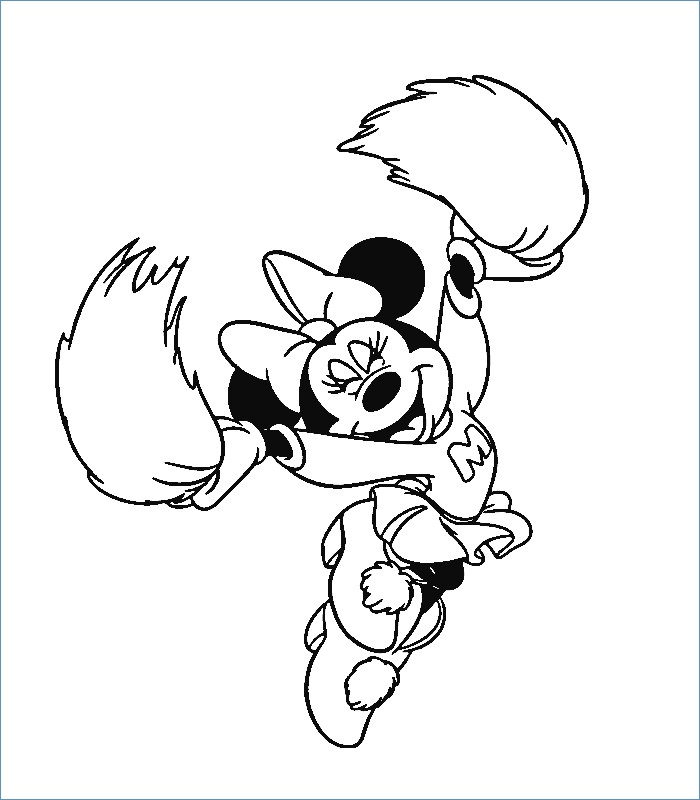 700x800 Mickey Mouse Soccer Coloring Pages
