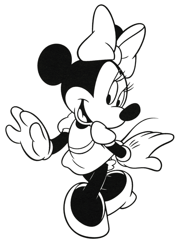 744x1006 Minnie Mouse Coloring Pages Disney Coloring Pages