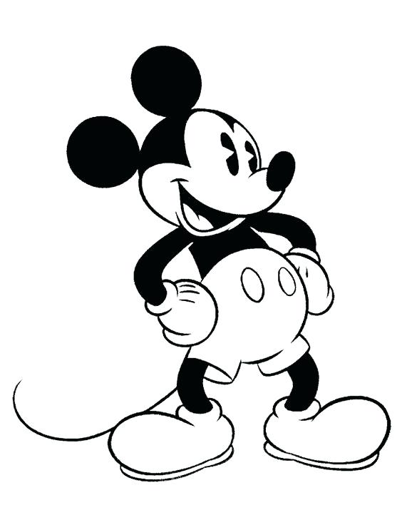 564x729 Mickey Mouse Coloring Pages Awesome Mickey Mouse Coloring Page