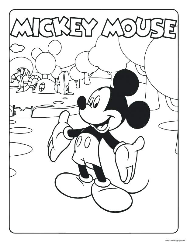 615x796 Mickey Mouse Coloring Page Mickey Mouse Coloring Pages Baby Mickey
