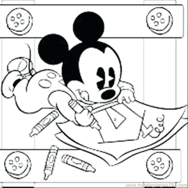 650x650 Baby Mickey Mouse Coloring Pages Baby Mickey Coloring Page Baby