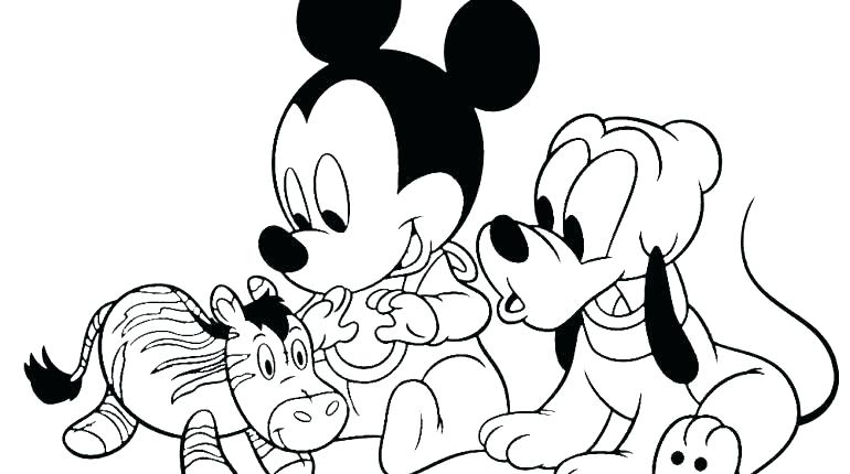 770x430 Mickey Mouse Coloring Pages Pdf With Mickey Mouse Coloring Page