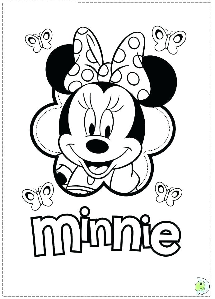 691x960 Minnie Mouse Color Pages Mouse Coloring Pages For Coloring Minnie
