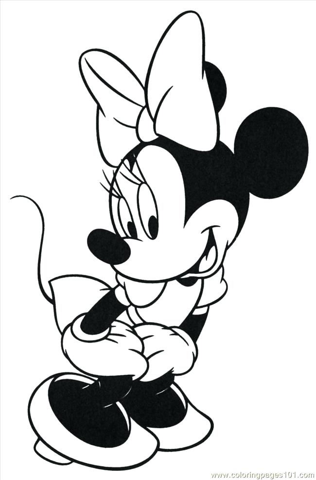 650x985 Minnie Mouse Coloring Pages Printable Free Printable Pictures
