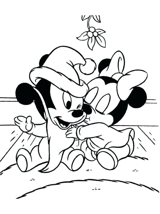 530x706 Mouse Face Coloring Pages Baby Mickey Mouse Christmas Coloring