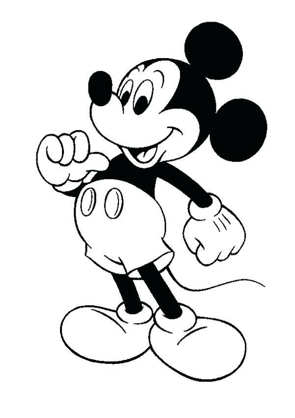 Mickey Mouse Face Coloring Pages at GetColorings.com | Free printable ...