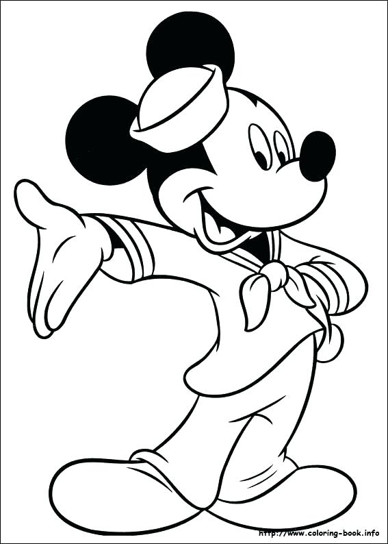 567x794 Mickey Mouse Birthday Coloring Pages By Mouse Pictures To Print