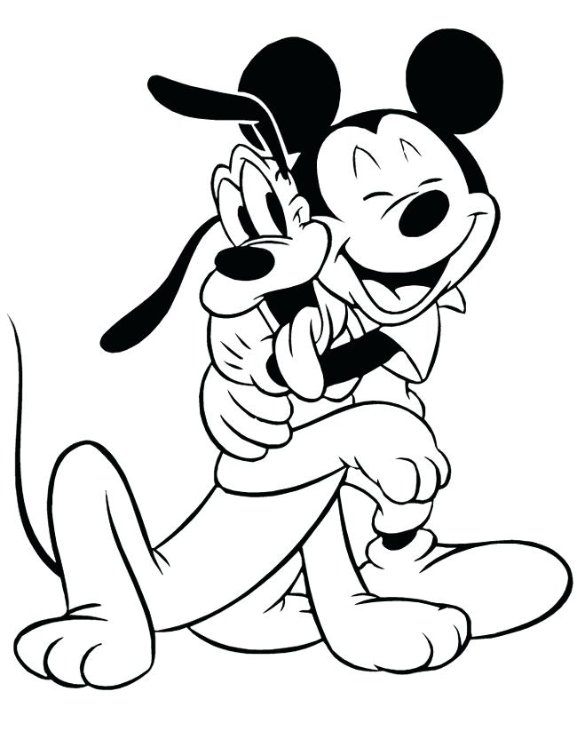 Mickey Mouse Head Coloring Pages at GetColorings.com | Free printable ...