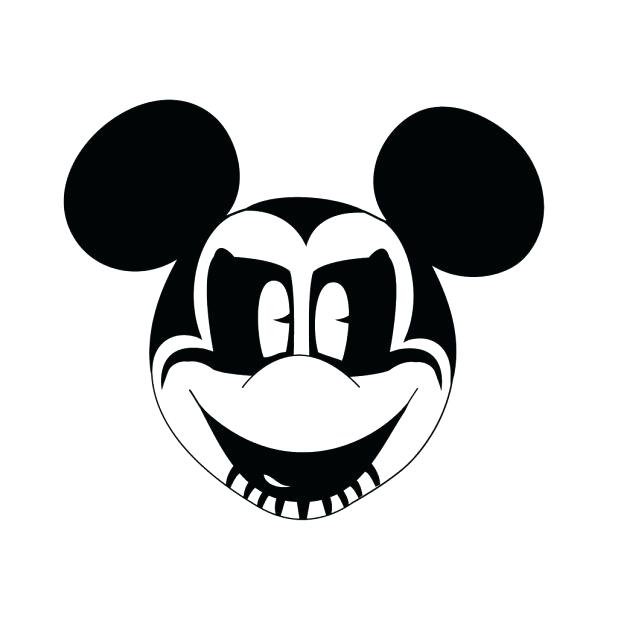618x618 As Well As Funny Mickey Mouse Face Coloring Pages Mickey Mouse
