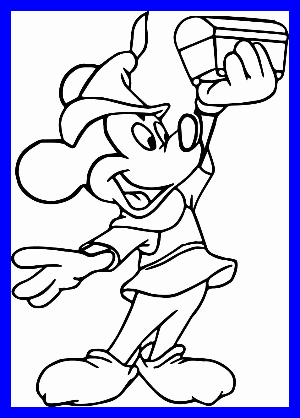 Mickey Mouse Head Coloring Pages at GetColorings.com | Free printable