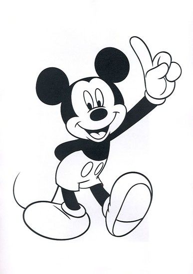 387x550 Coloring Page Of Mickey Mouse Head