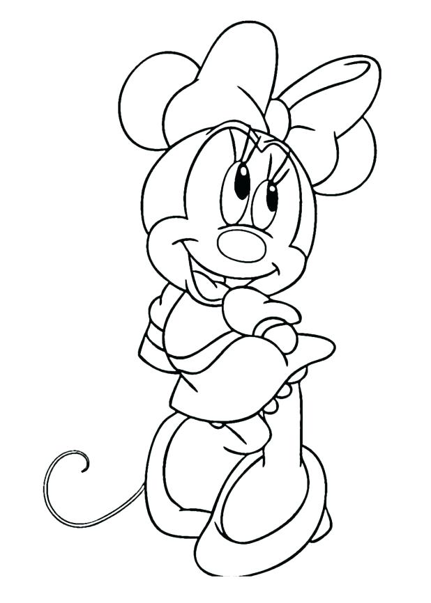 618x866 Coloring Pages Surprising Mickey Mouse Outline Drawing Coloring