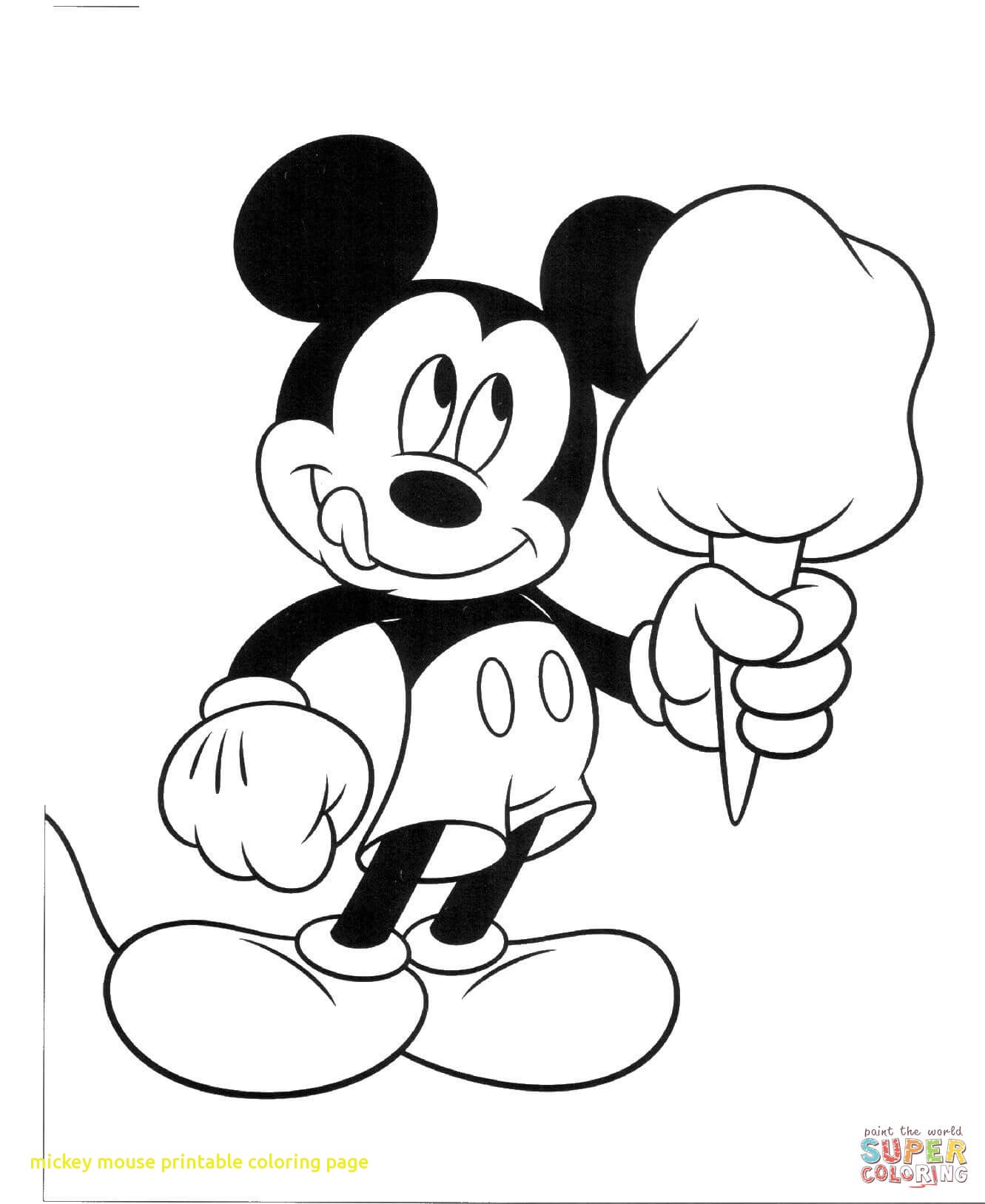 Mickey Mouse Printable Coloring Page With Mickey With Huge Ice 1331x1627 Mickey Mouse Printable Coloring Page With Mickey With Huge Ice