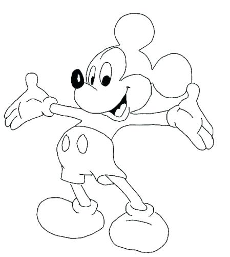 Simple Mouse Coloring Page Kids Pages Free Printable Mickey Mouse 449x500 Simple Mouse Coloring Page Kids Pages Free Printable Mickey Mouse