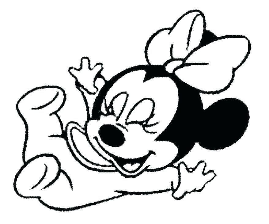 Minnie Mouse Coloring Page Icontent 878x731 Minnie Mouse Coloring Page Icontent