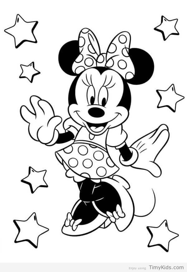 Minnie Mouse Printable Coloring Pages Timykids 600x870 Minnie Mouse Printable Coloring Pages Timykids