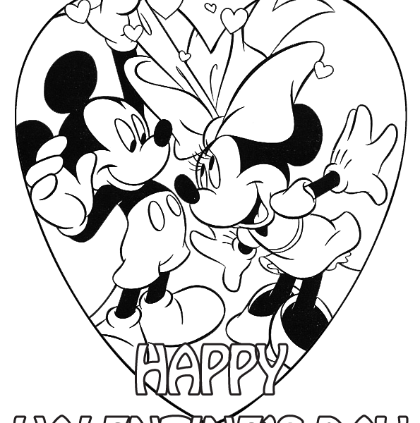 Mickey Mouse Valentines Day Coloring Pages at GetColorings.com | Free ...