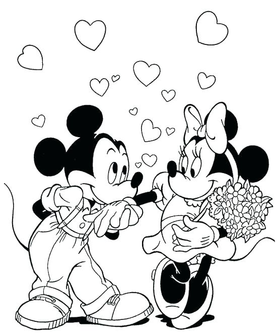 Mickey Mouse Valentines Day Coloring Pages at GetColorings.com | Free ...