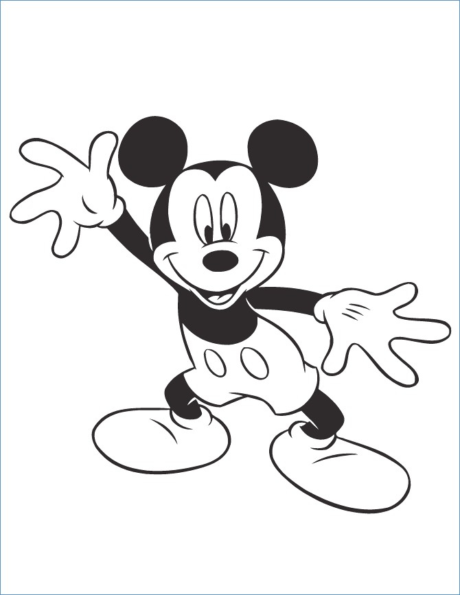 Mickey Mouse Soccer Coloring Pages 670x867 Mickey Mouse Soccer Coloring Pages