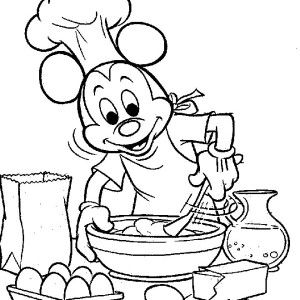 Mickey Mouse, Mickey Mouse Cooking Coloring Page Mickey Mouse 300x300 Mickey Mouse, Mickey Mouse Cooking Coloring Page Mickey Mouse