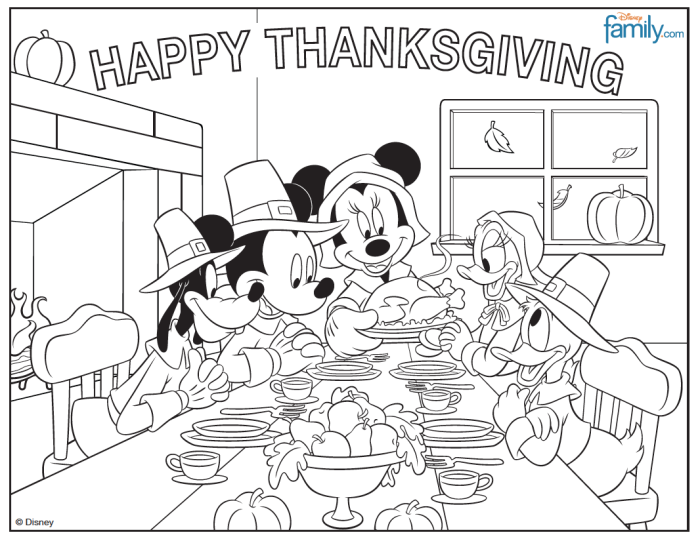 Free Disney Thanksgiving Coloring Pages 700x539 Free Disney Thanksgiving Coloring Pages