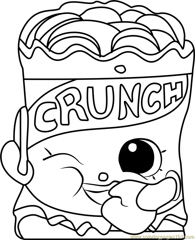 Crispy Chip Shopkins Coloring Page 650x800 Crispy Chip Shopkins Coloring Page
