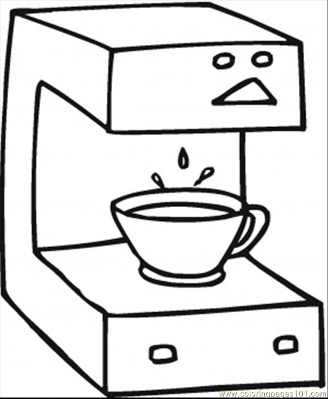 Fresh Coffee Coloring Page 650x790 Fresh Coffee Coloring Page