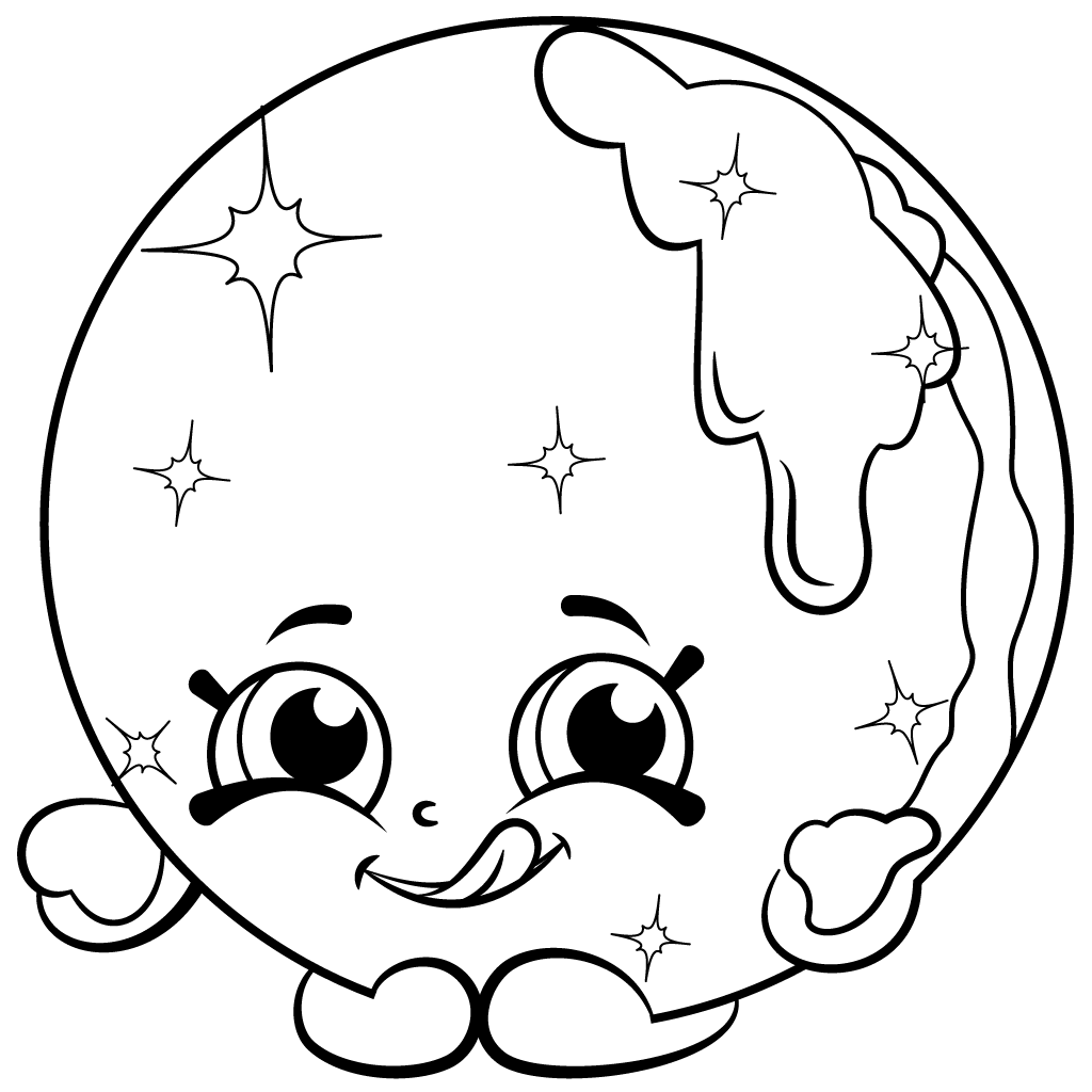 Limited Edition Shopkins Coloring Page Donna Donut 1024x1024 Limited Edition Shopkins Coloring Page Donna Donut
