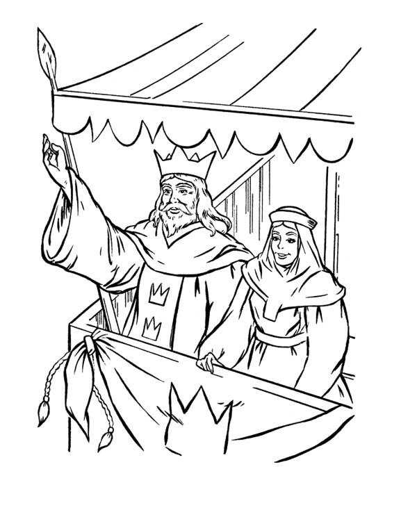 Kings Greeting People In Middle Ages Coloring Page Color Luna 600x734 Kings Greeting People In Middle Ages Coloring Page Color Luna