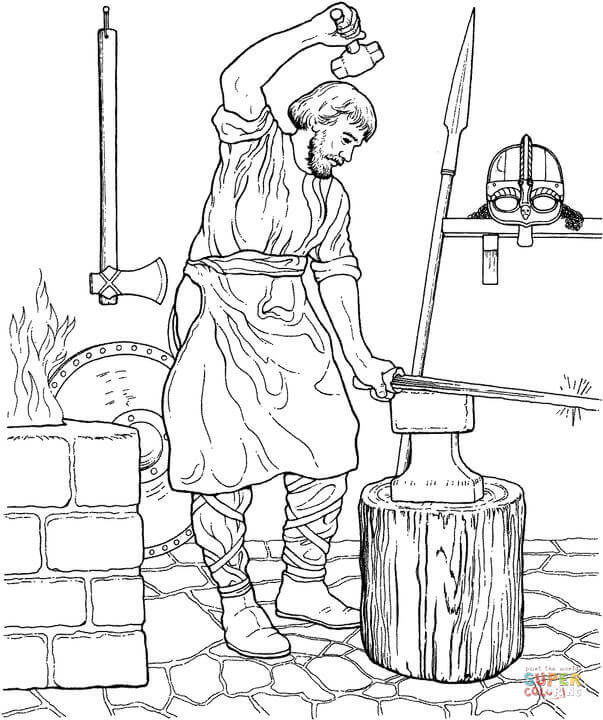 Middle Ages Coloring Pages 603x720 Middle Ages Coloring Pages